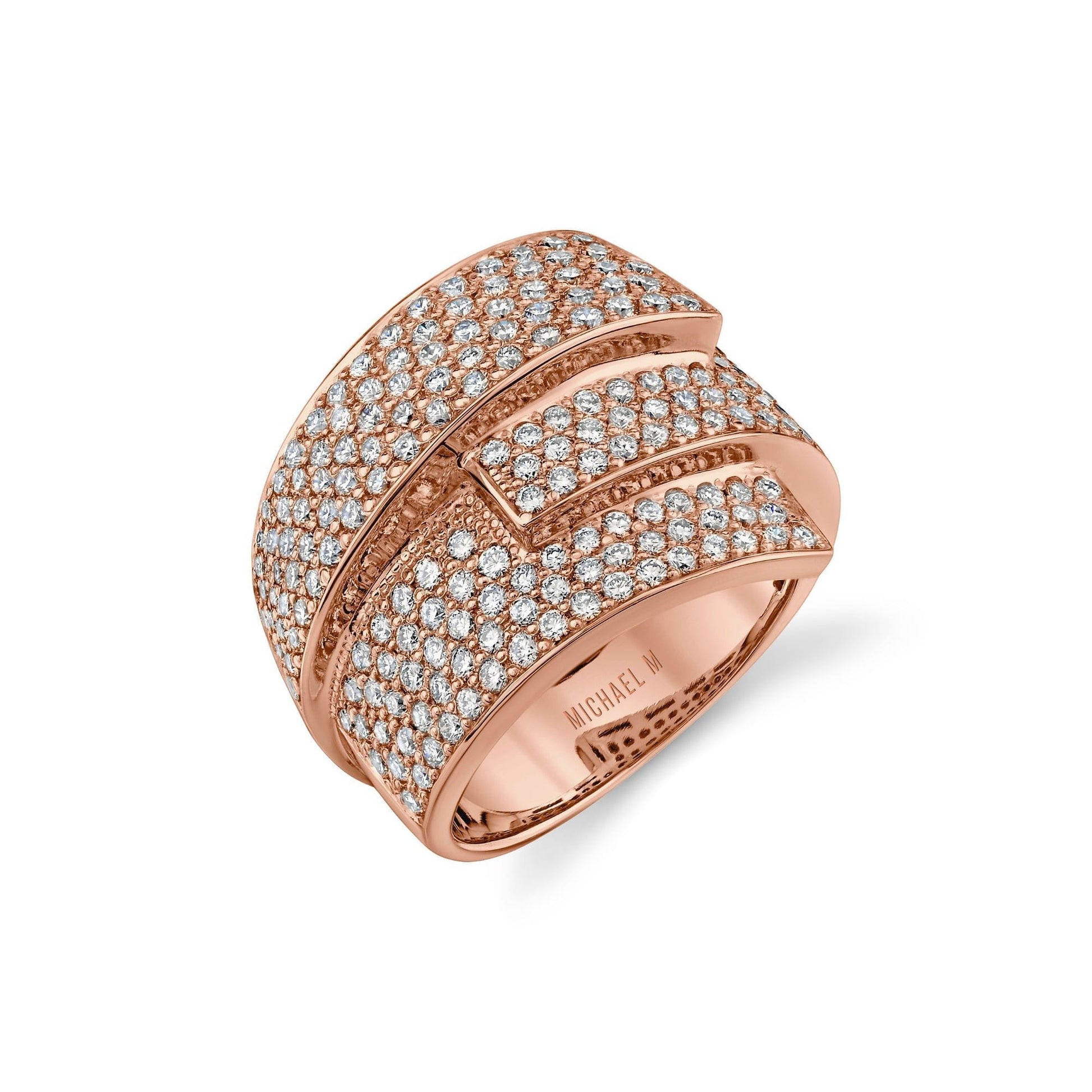 Europa Interlock Pavé Band