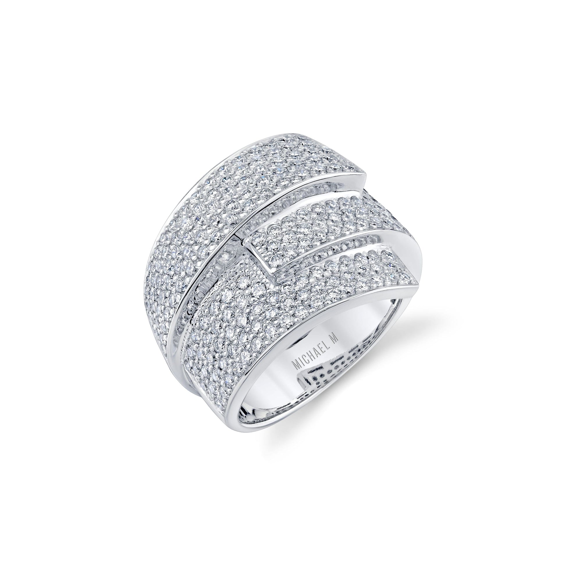 Europa Interlock Pavé Band