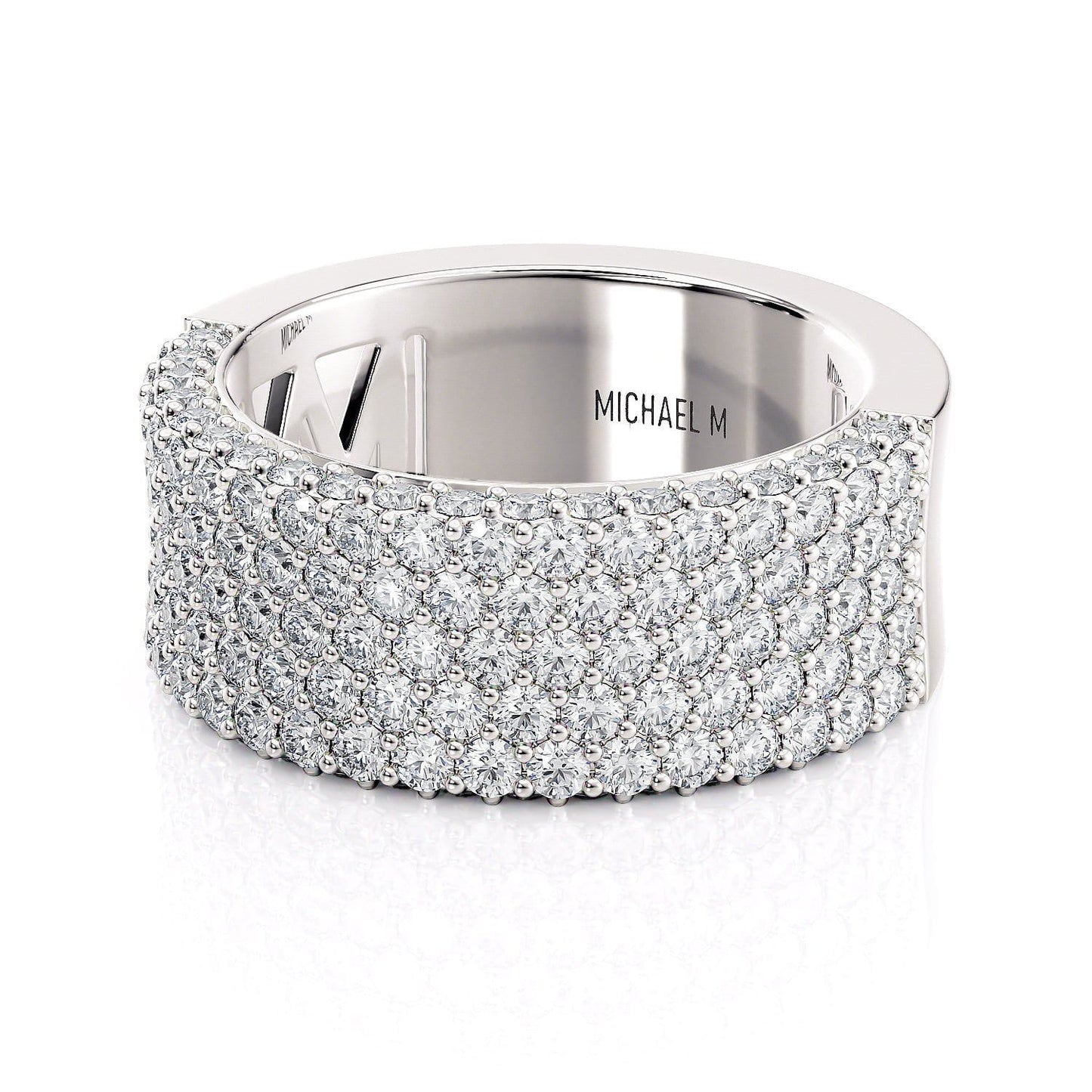 MICHAEL M Europa Halved Diamond Band B540