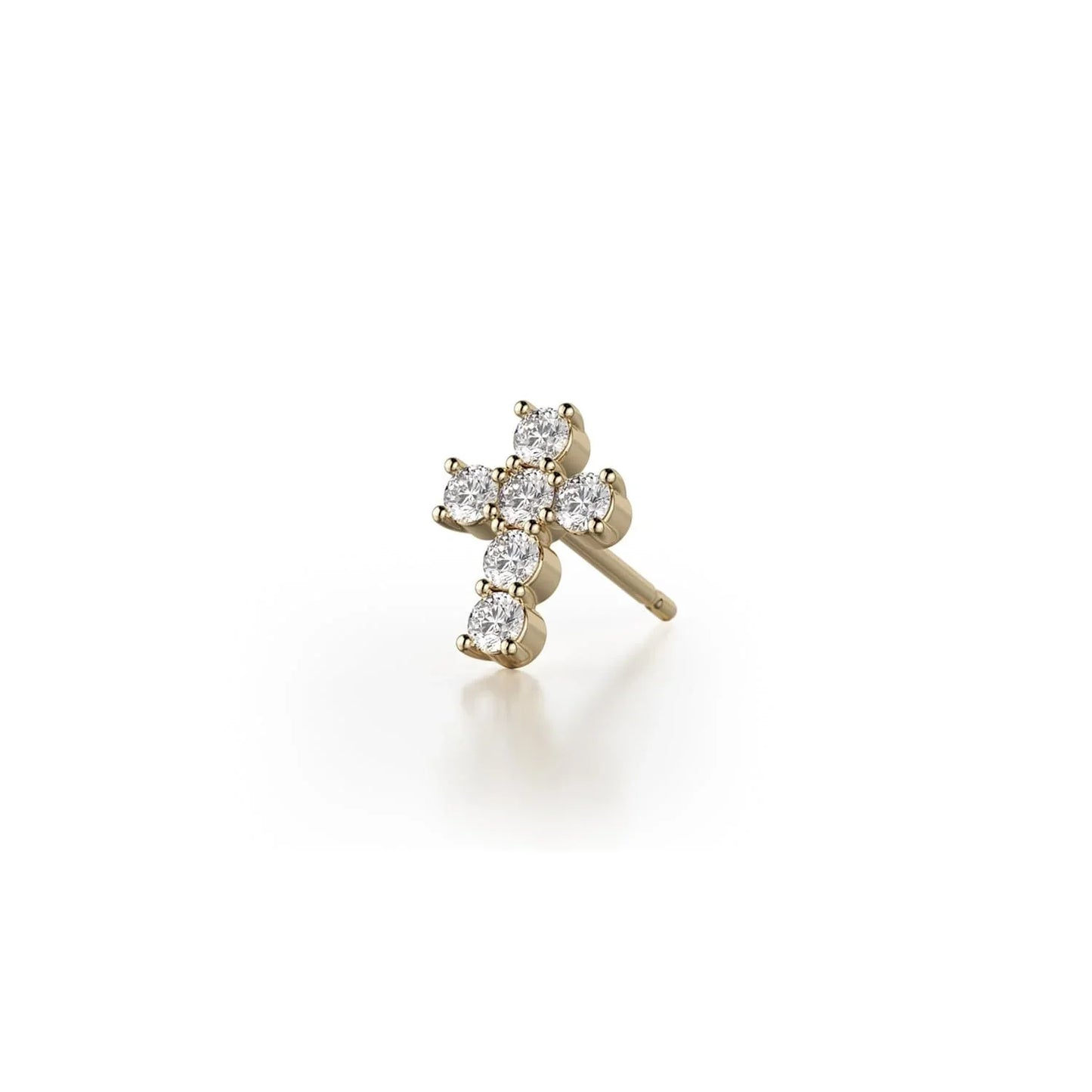 MICHAEL M Mini Diamond Cross Earrings ER278YG