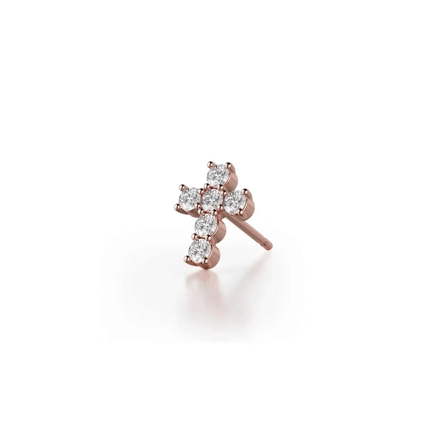 MICHAEL M Mini Diamond Cross Earrings ER278YG