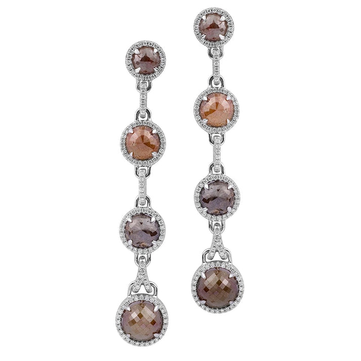 MICHAEL M Multi-Colored Diamond Drop Earrings ER218