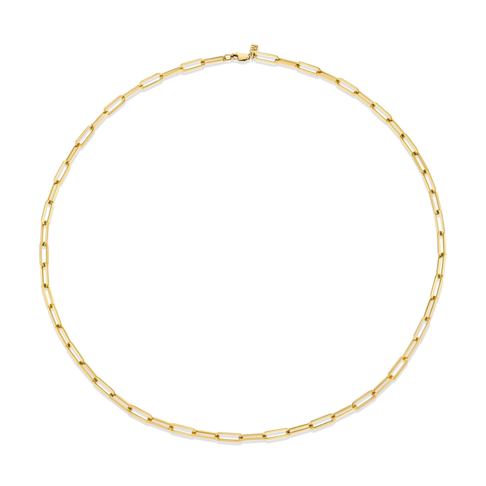 3mm Paperclip Link Chain Necklace
