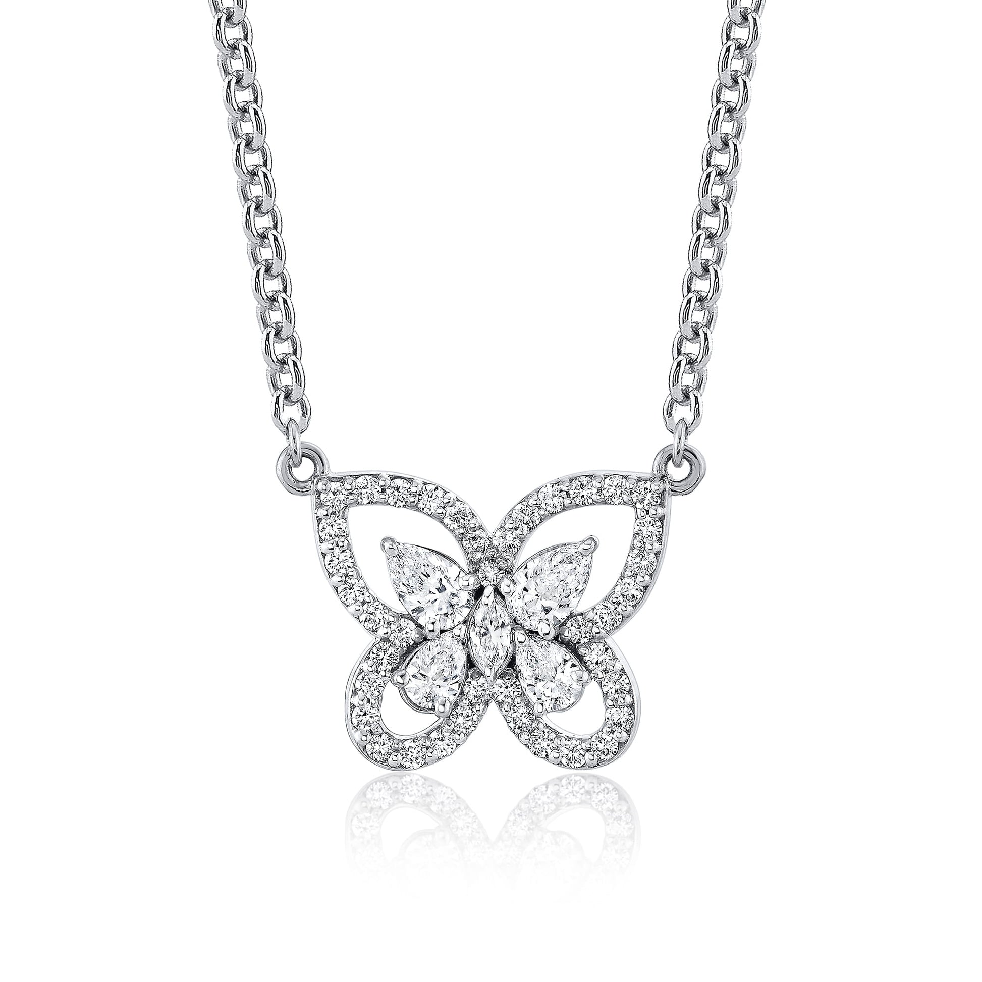Mini Montage Framed Butterfly Necklace