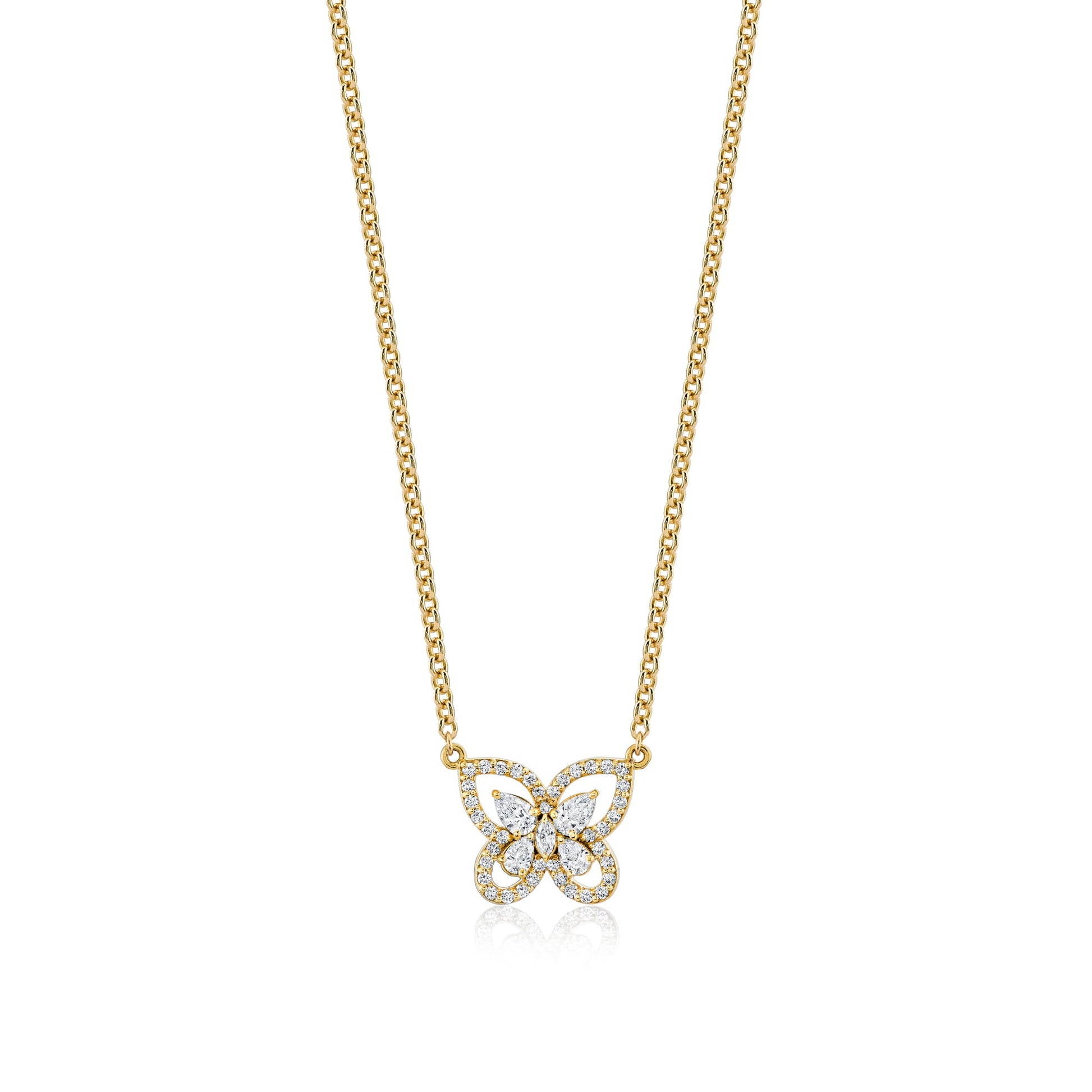 Mini Montage Framed Butterfly Necklace