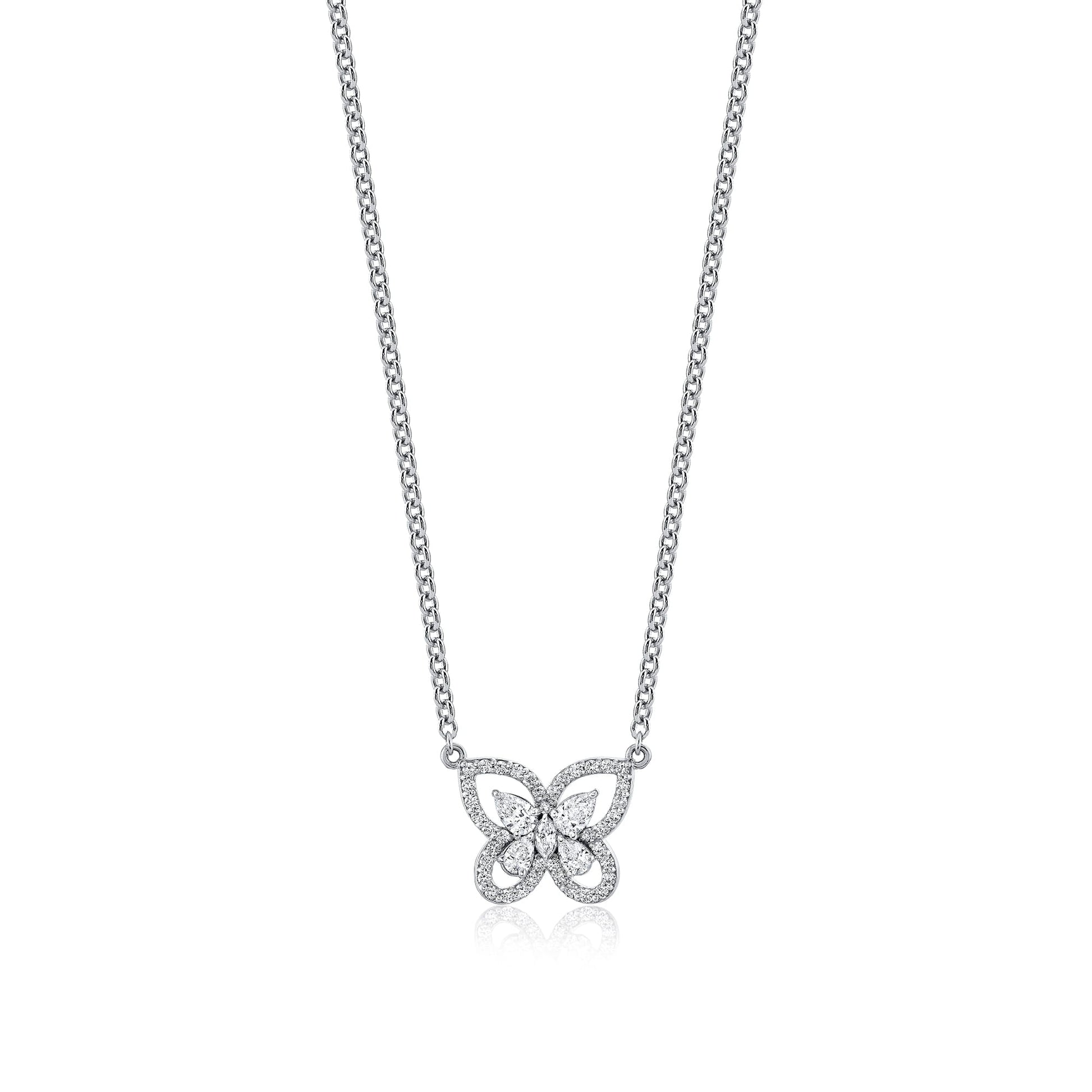 Mini Montage Framed Butterfly Necklace