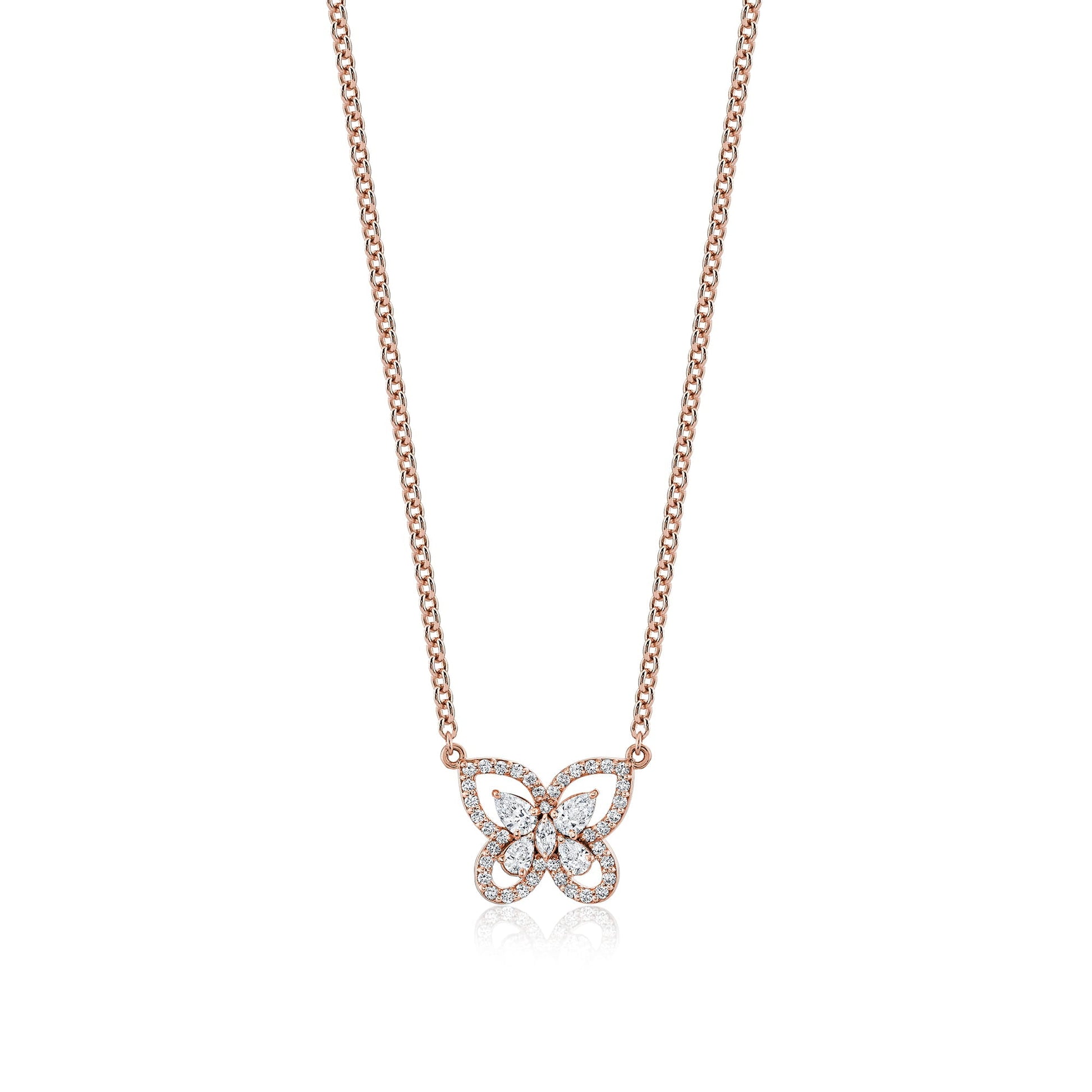 Mini Montage Framed Butterfly Necklace