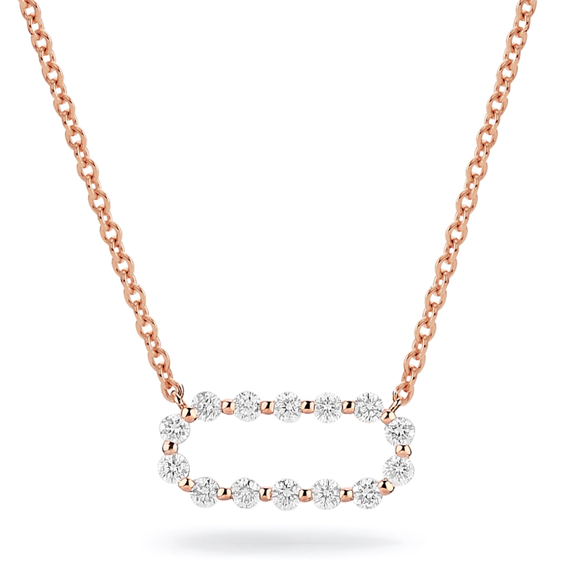 Cloud Pavé Link Necklace