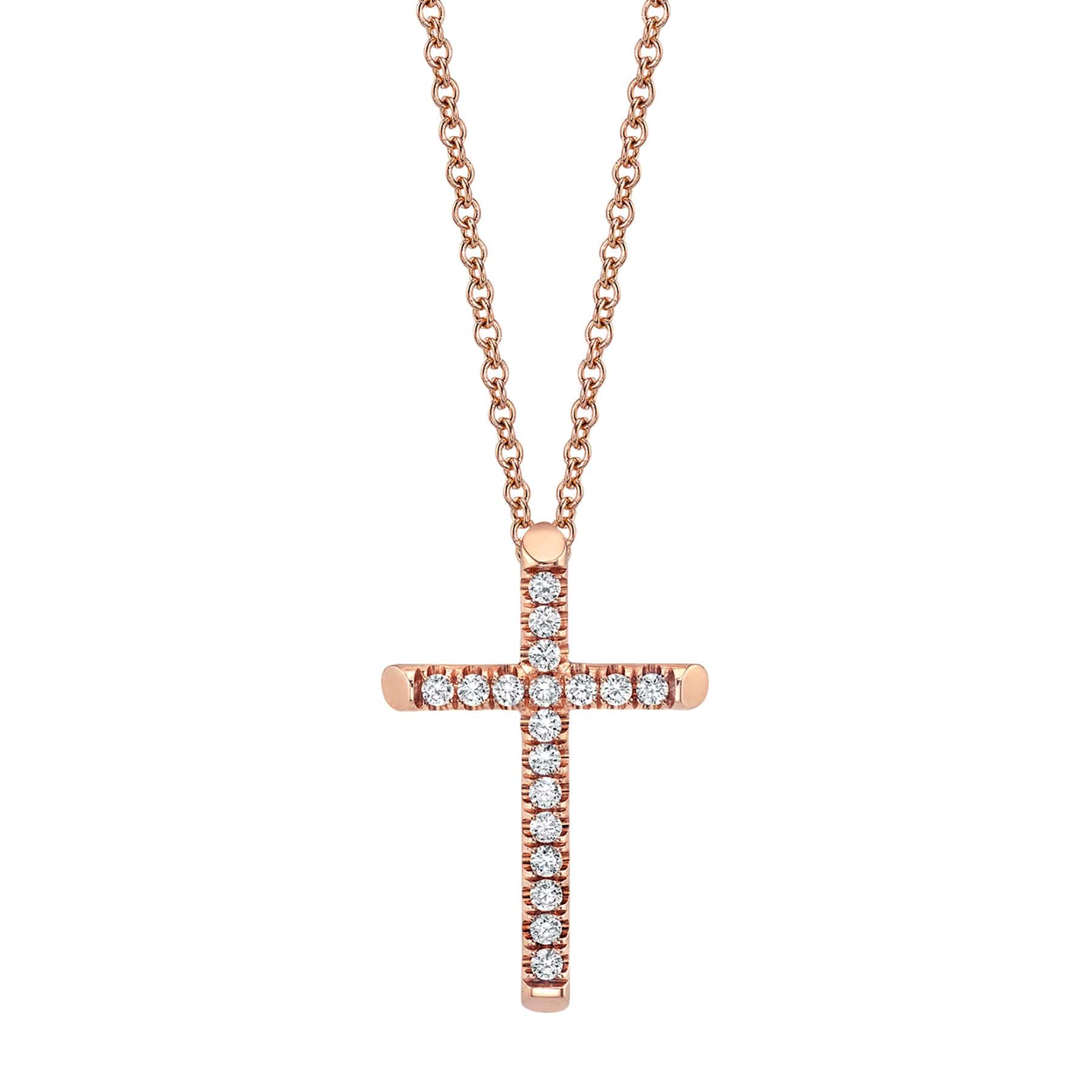 Small Diamond Cross Pendant