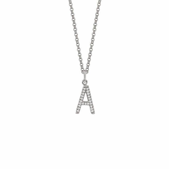 MICHAEL M Diamond Initial Pendant P141-YG-A