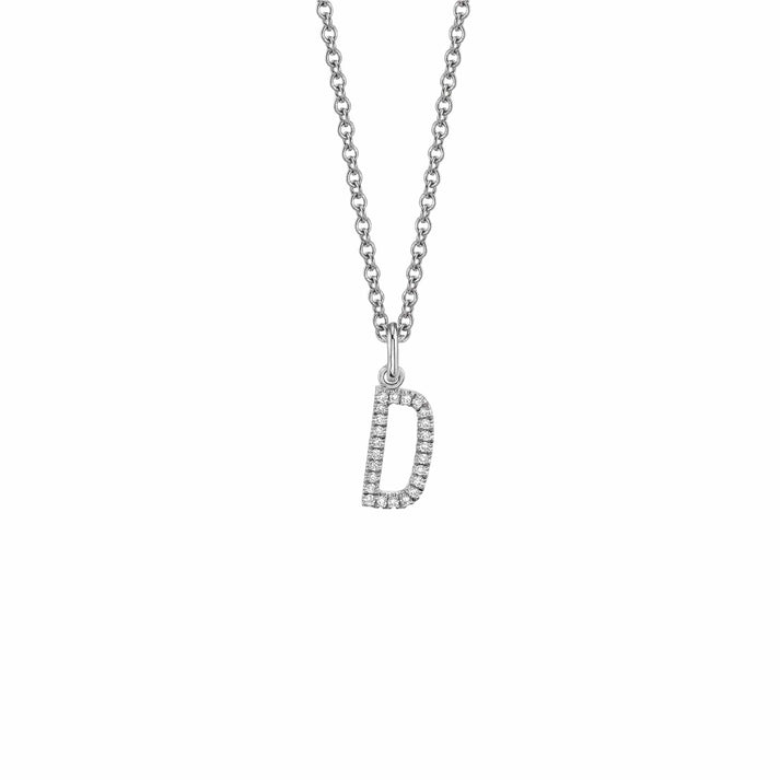 MICHAEL M Diamond Initial Pendant P141-YG-A