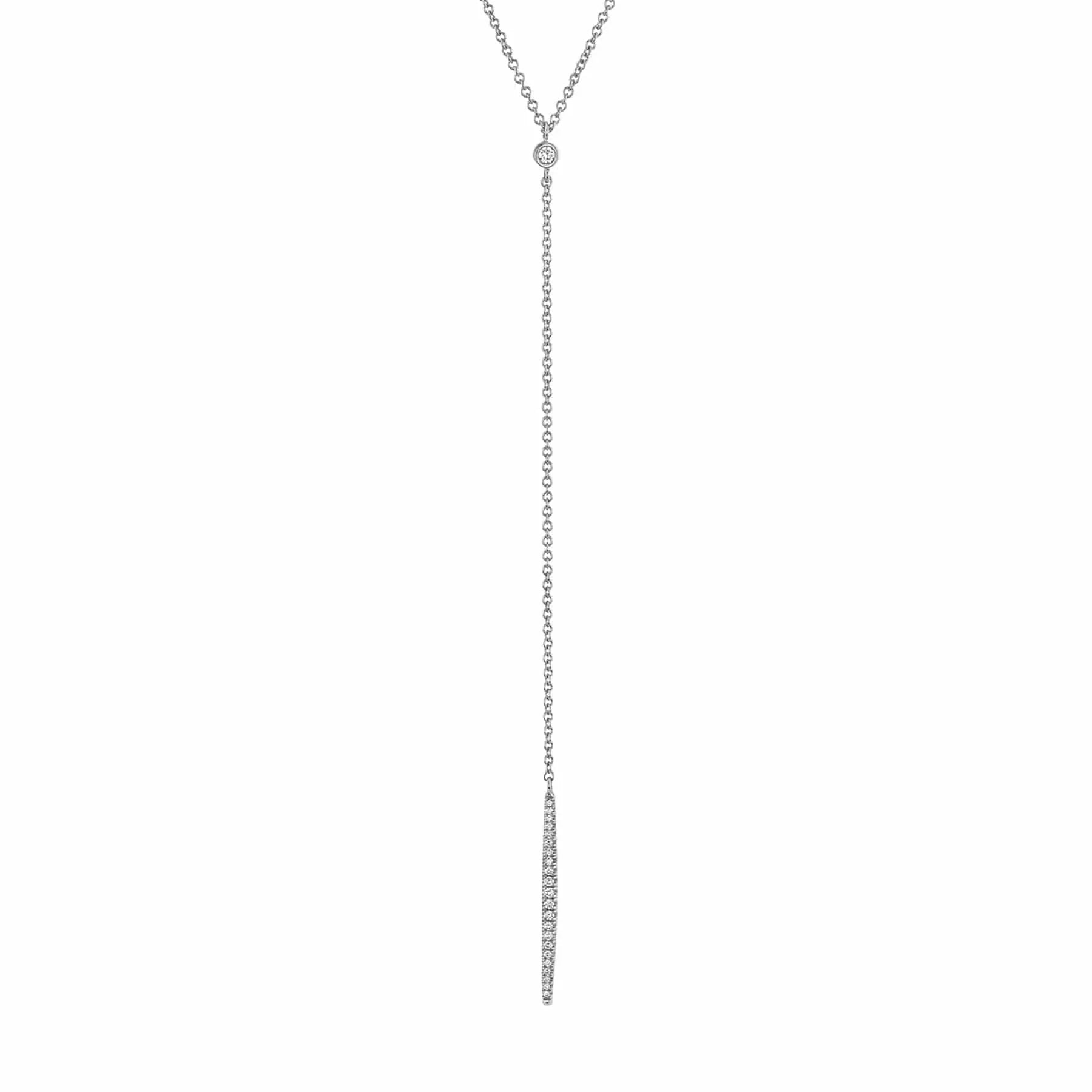 Diamond Linear Drop Necklace