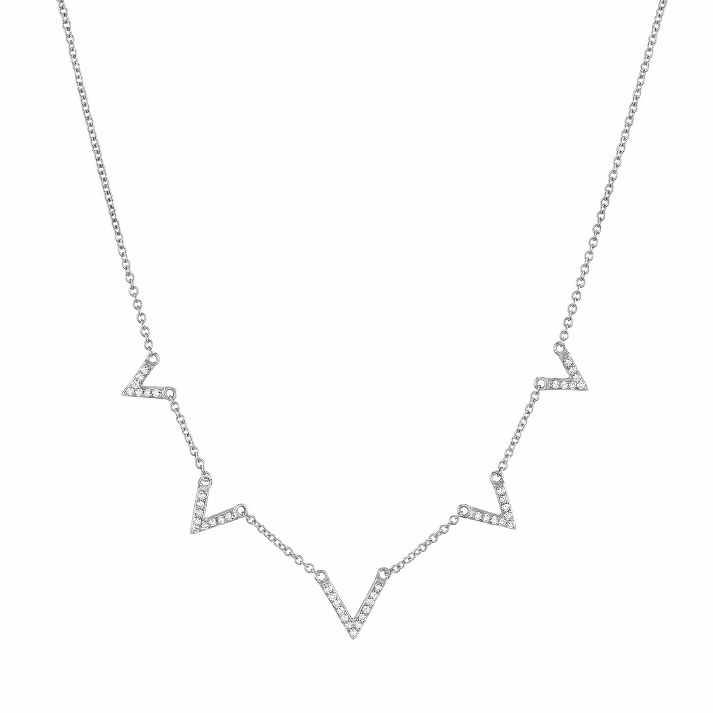 MICHAEL M Diamond V Necklace CN217YG