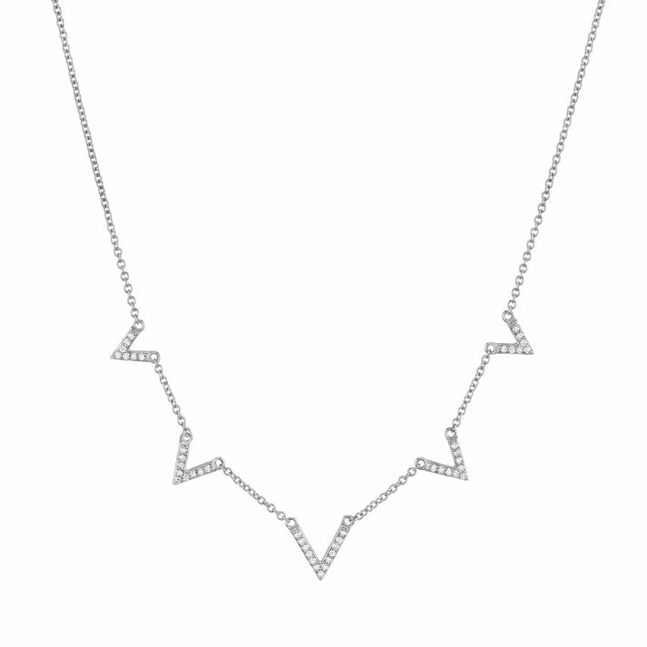 MICHAEL M Diamond V Necklace CN217YG