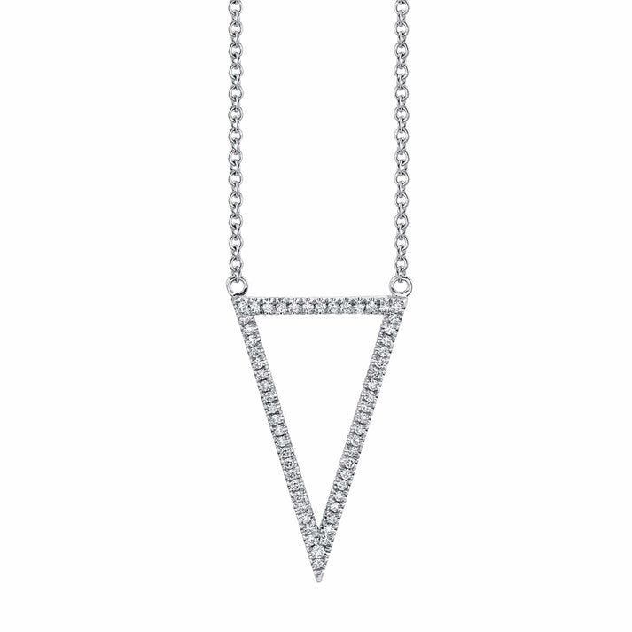 MICHAEL M Geometric Triangle Diamond Pendant P226YG