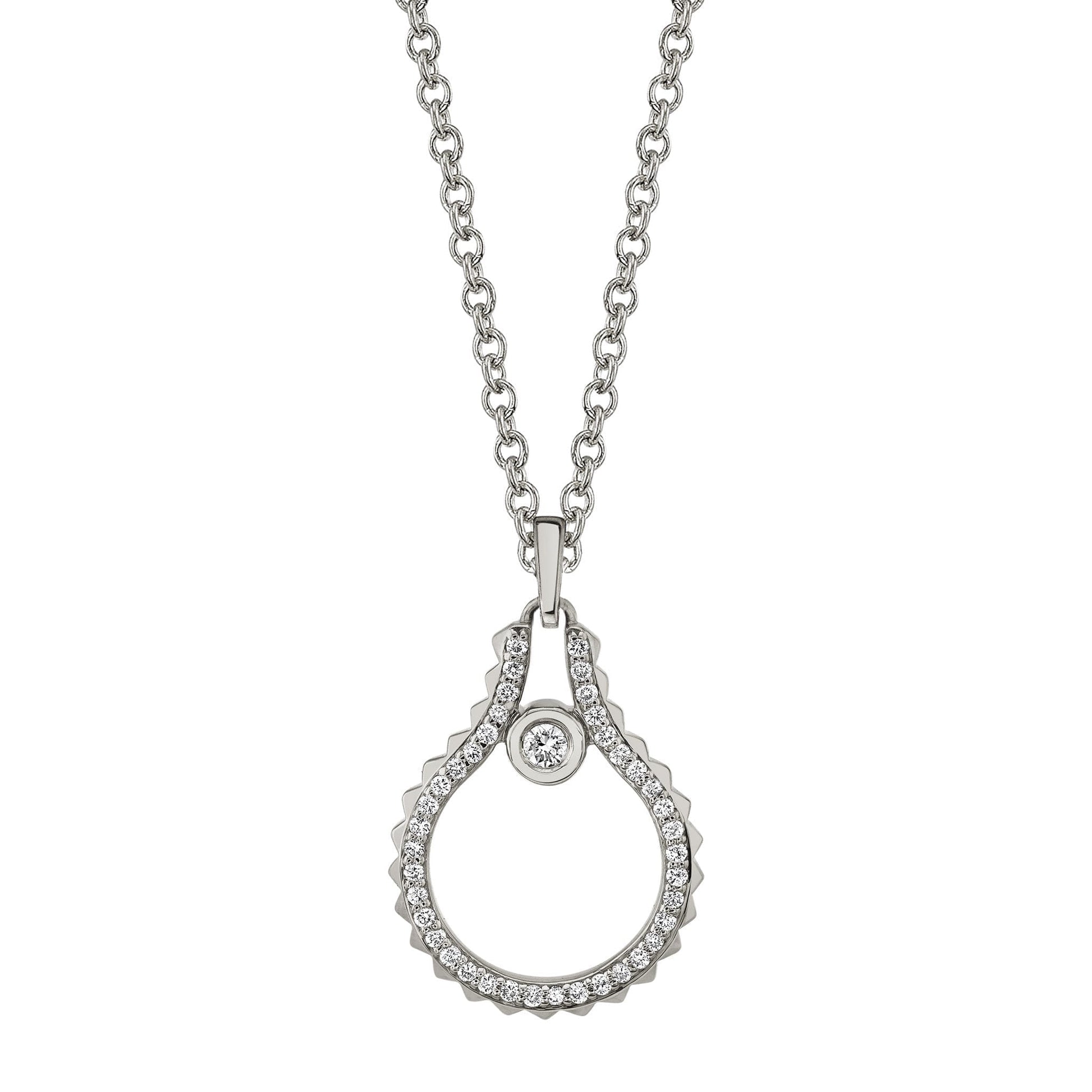 Pavé Mini Signature MM Tetra Pendant