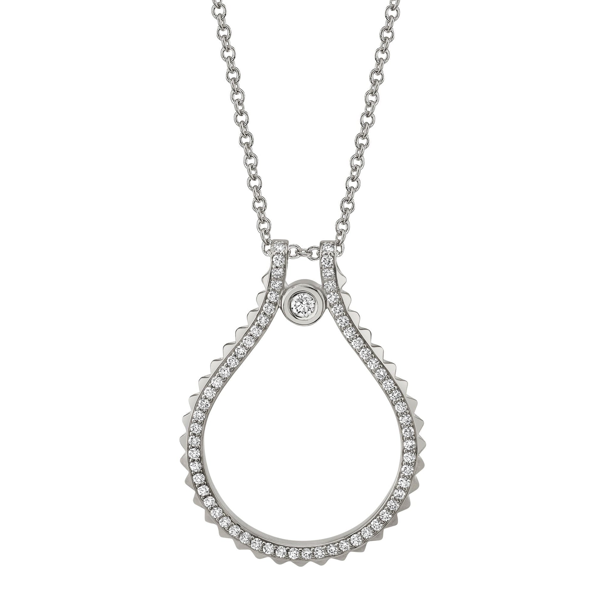 Pavé Signature MM Tetra Pendant