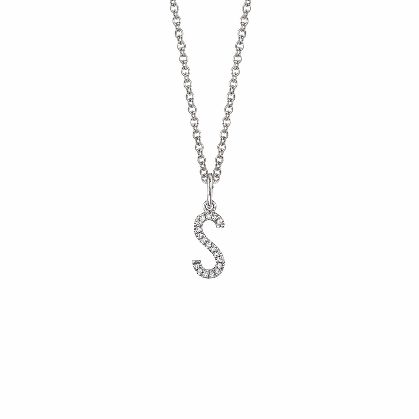 MICHAEL M Diamond Initial Pendant P141-YG-A