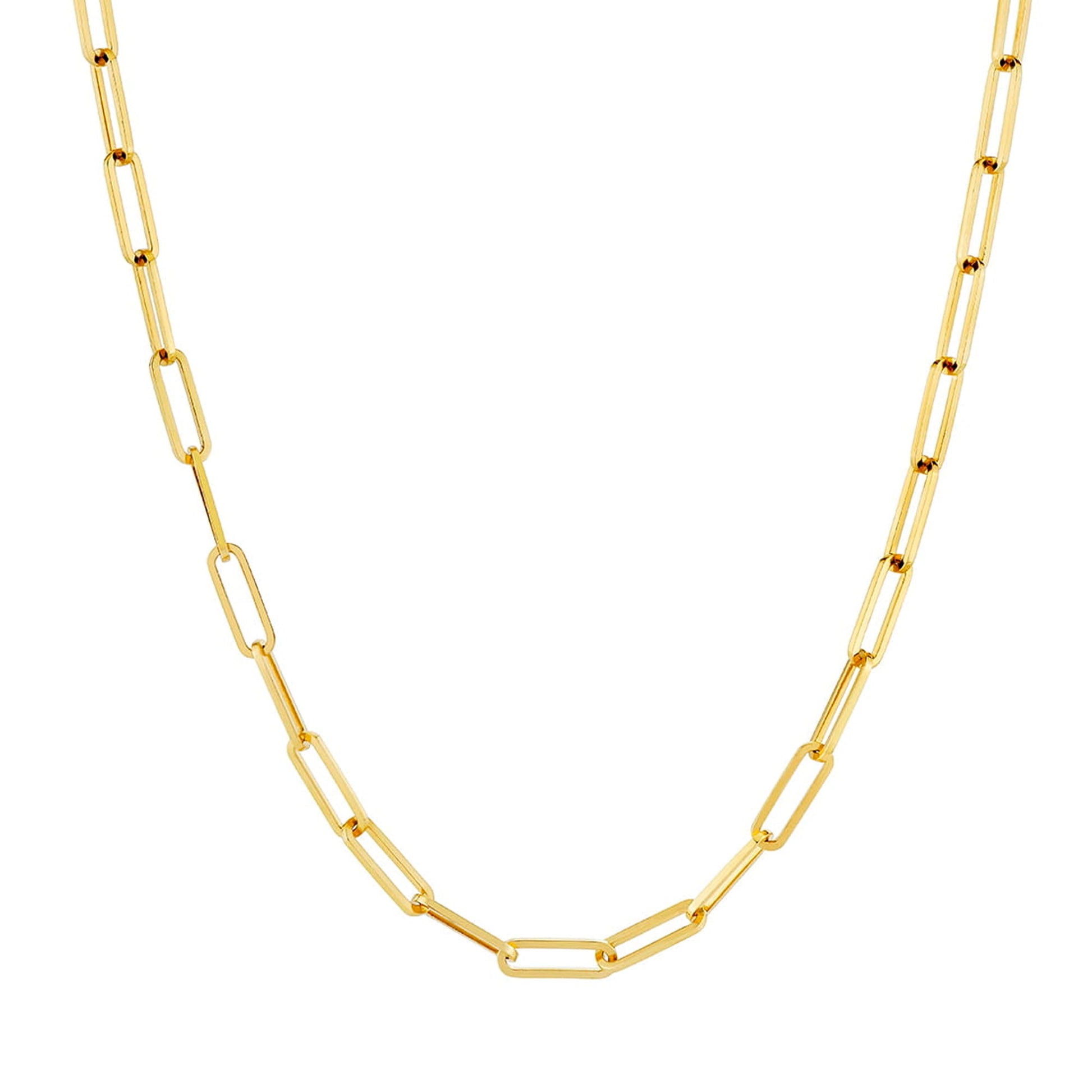 3mm Paperclip Link Chain Necklace