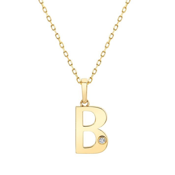 MICHAEL M Deco Initial Pendant 