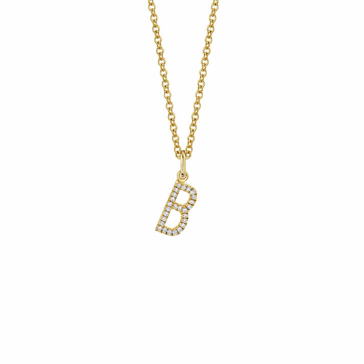 MICHAEL M Diamond Initial Pendant P141-YG-A