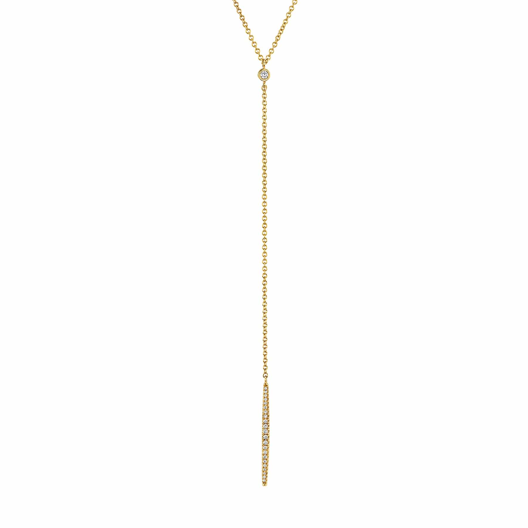 Diamond Linear Drop Necklace