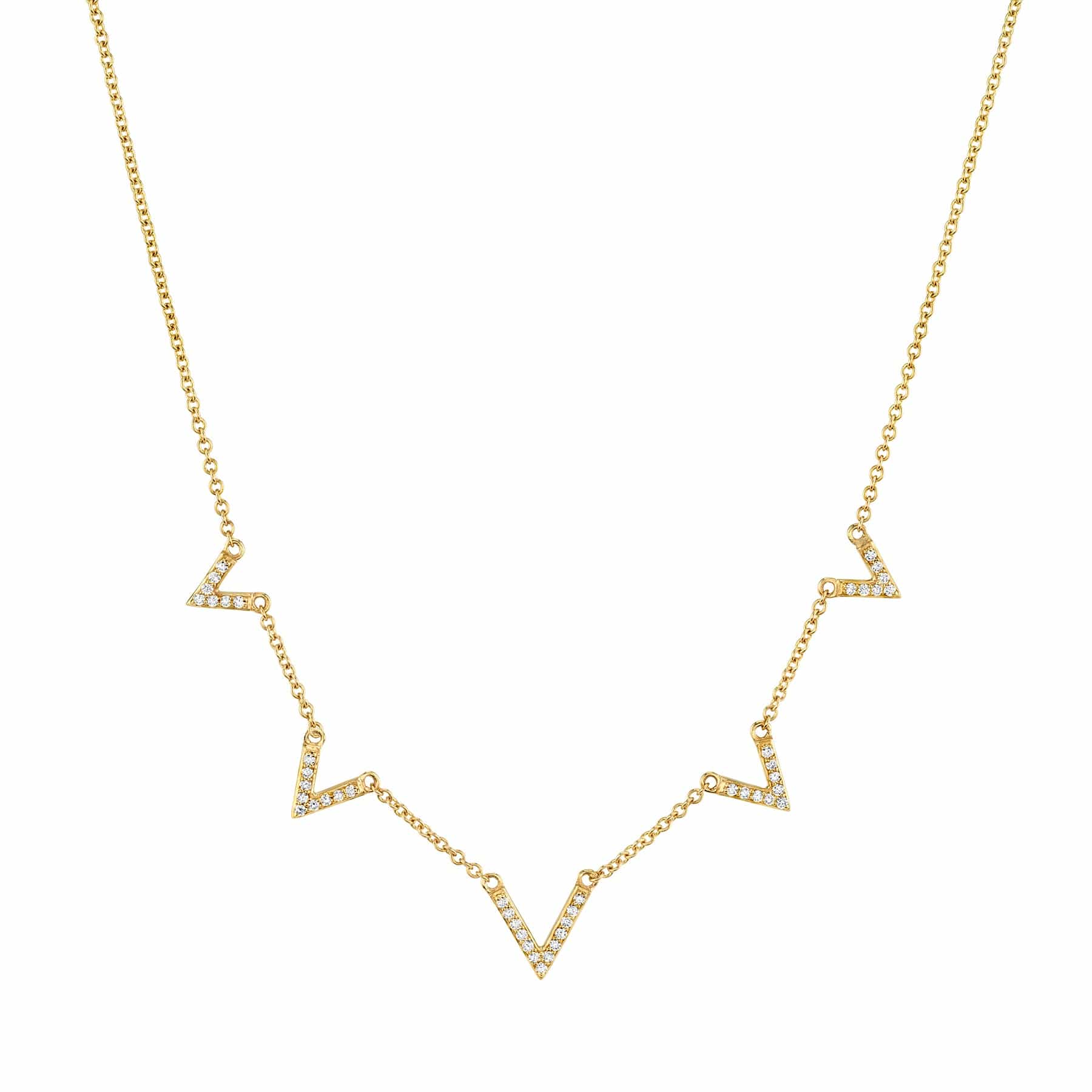 Diamond V Necklace
