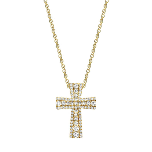 Europa Pave Cross Pendant