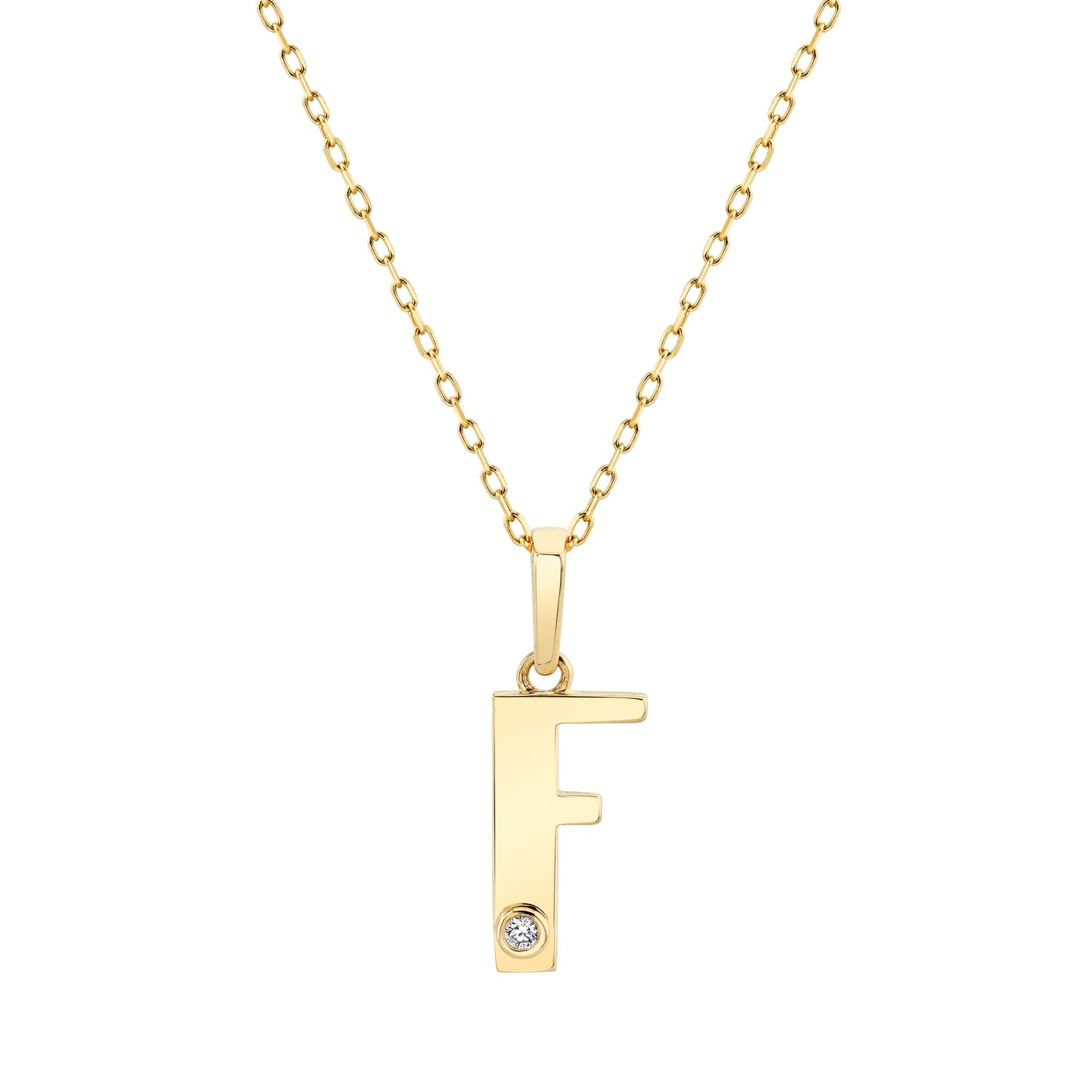 MICHAEL M Deco Initial Pendant 