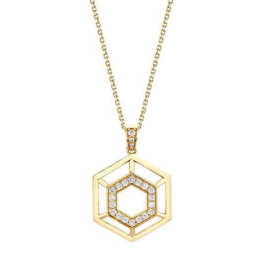 MICHAEL M Hex Truss Pendant P510