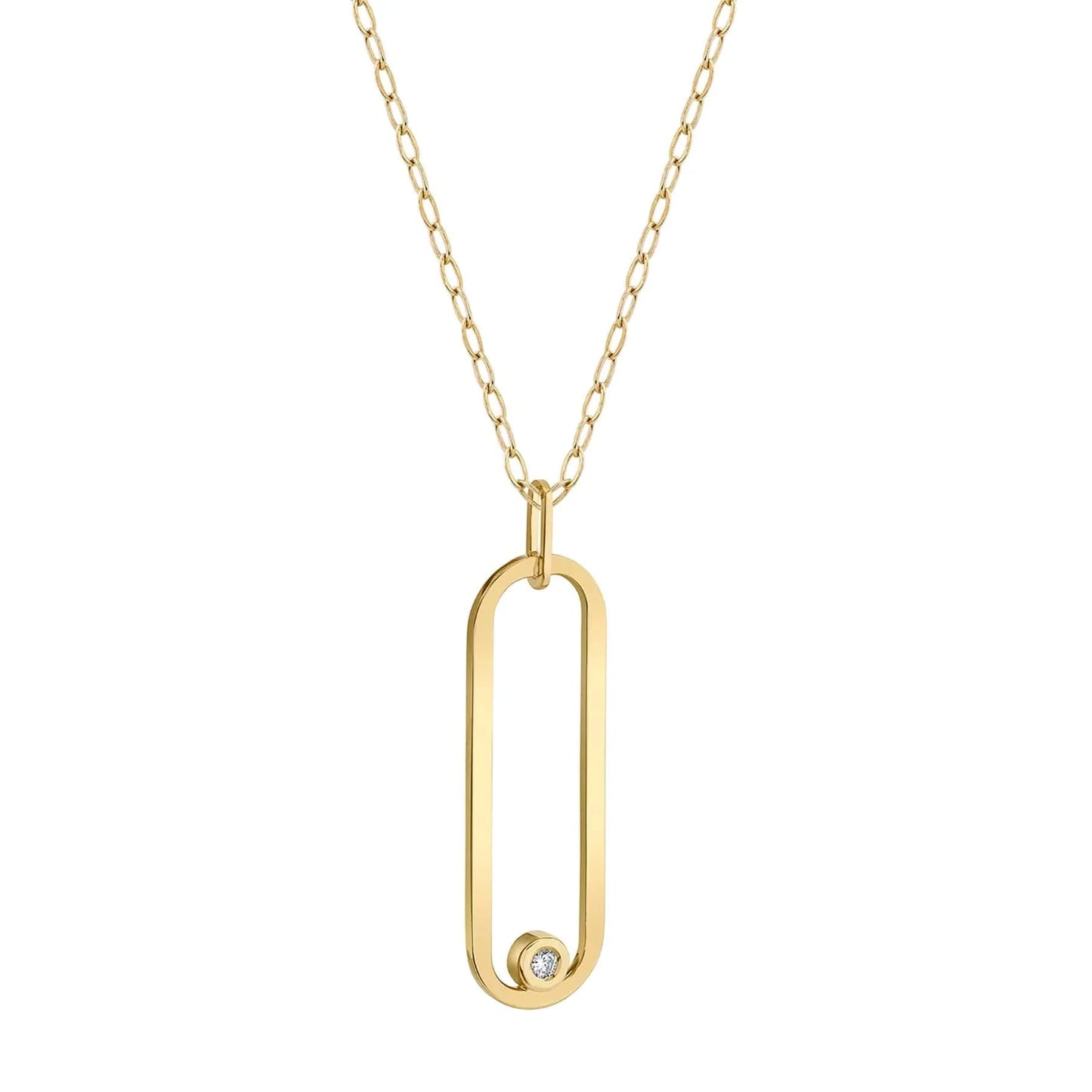 MICHAEL M Longline Link Pendant P360