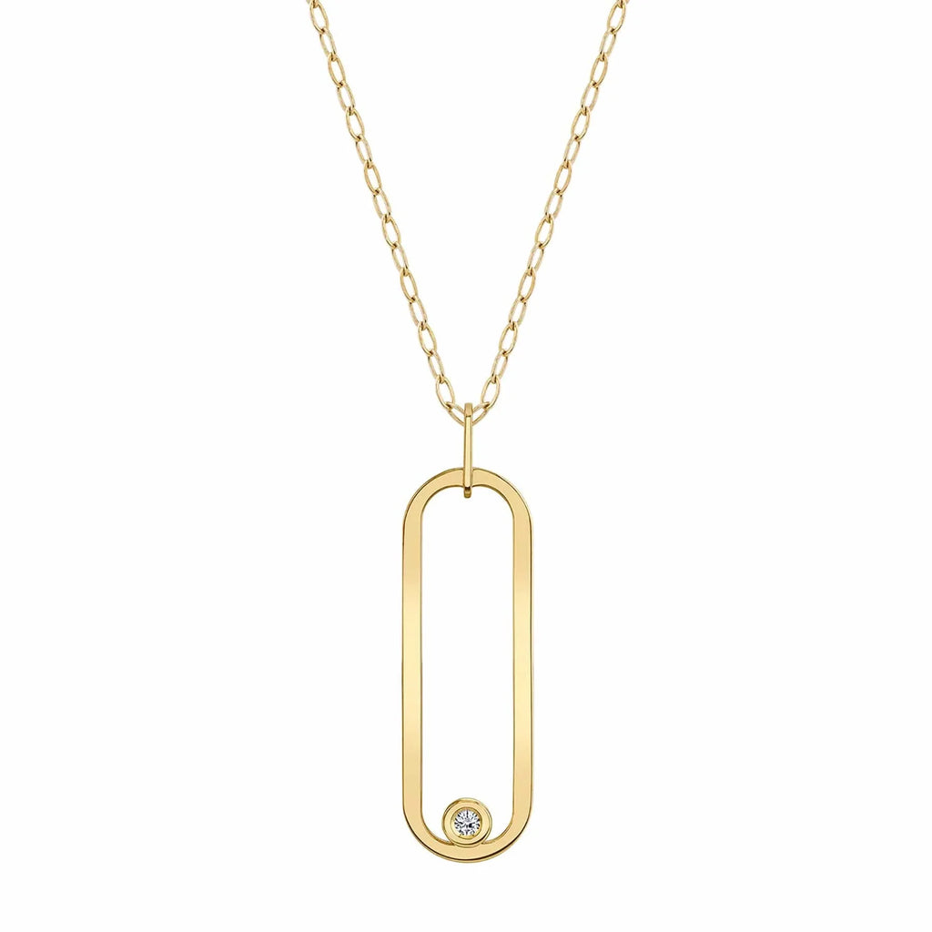 MICHAEL M Longline Link Pendant P360