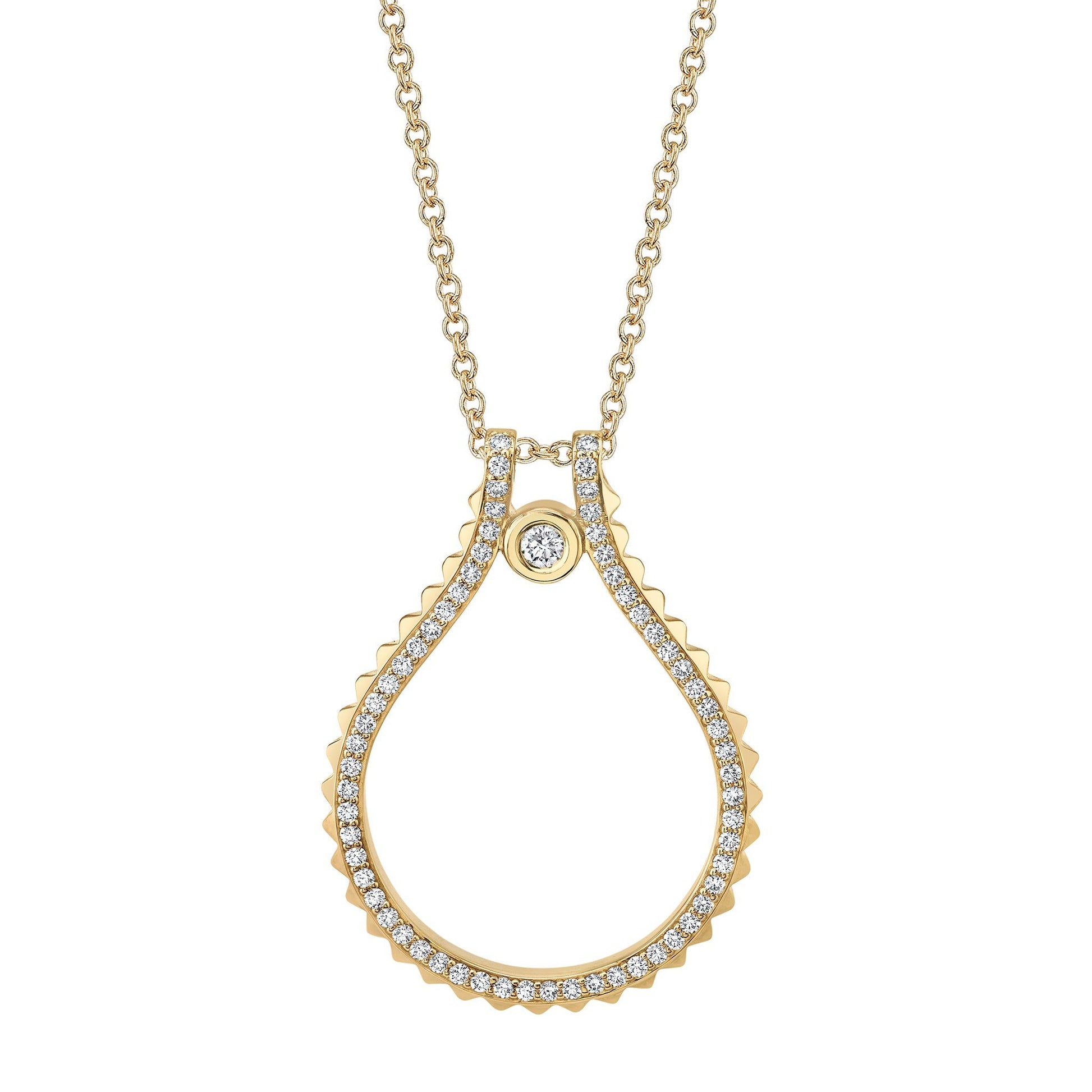 Pavé Signature MM Tetra Pendant