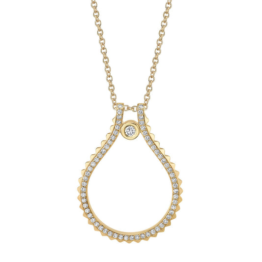 Pavé Signature MM Tetra Pendant