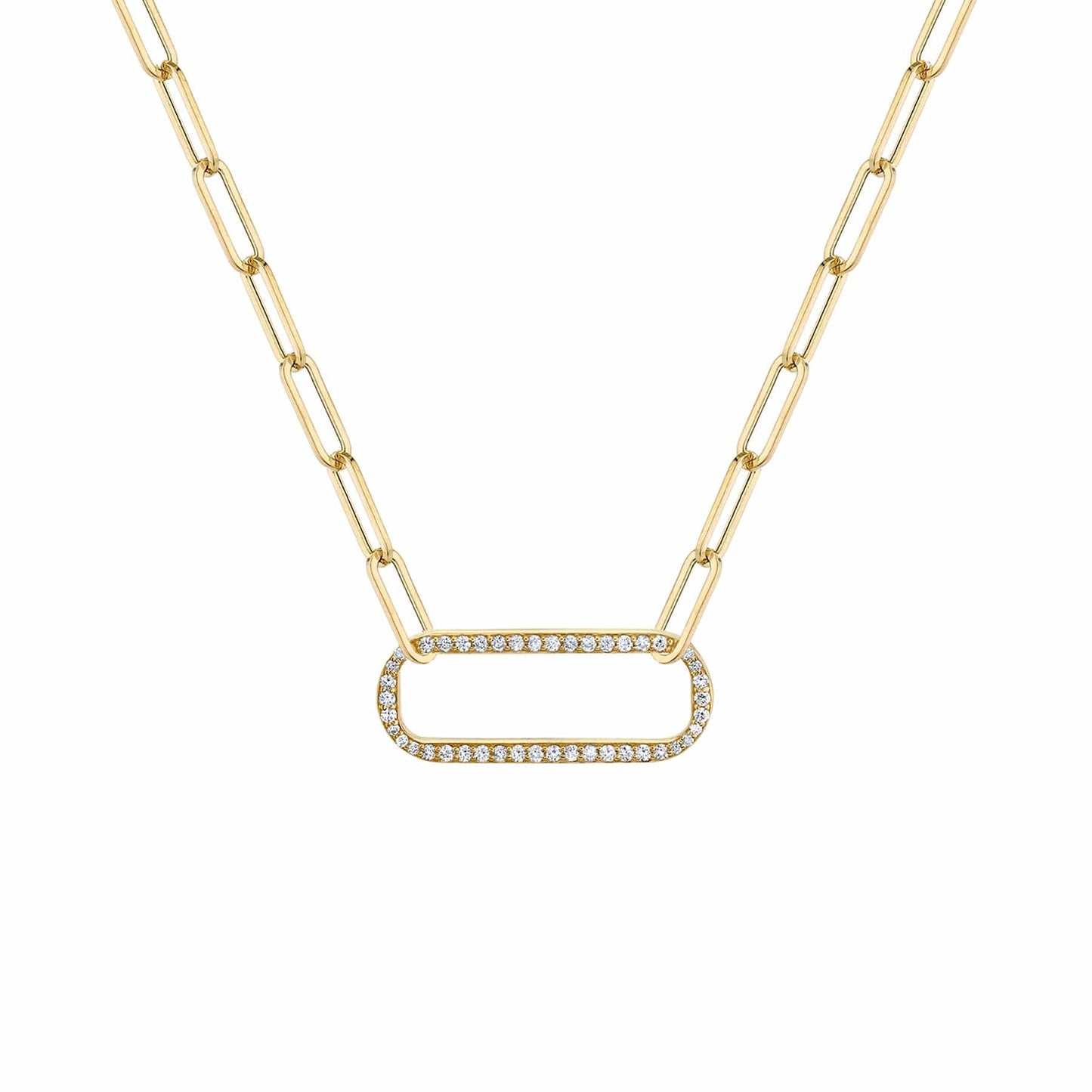 MICHAEL M Pave Singleton Necklace CN356