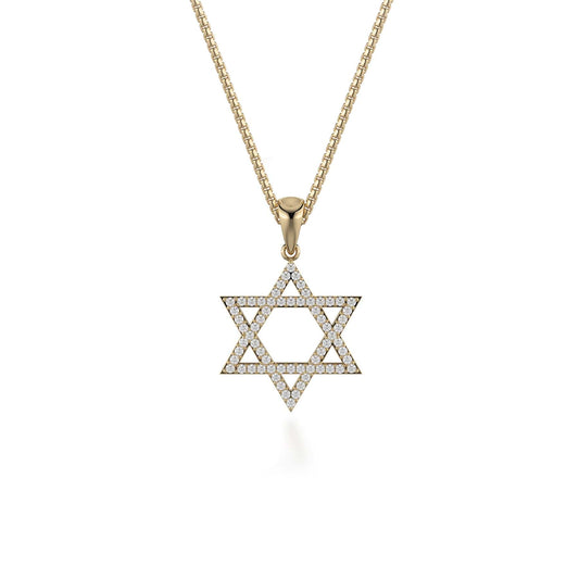 MICHAEL M Star of David Diamond Pendant MP235YG