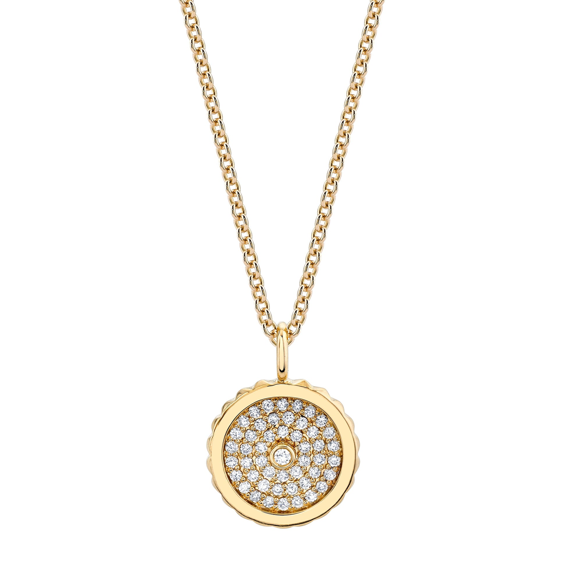 Tetra Pavé Bezel Medallion