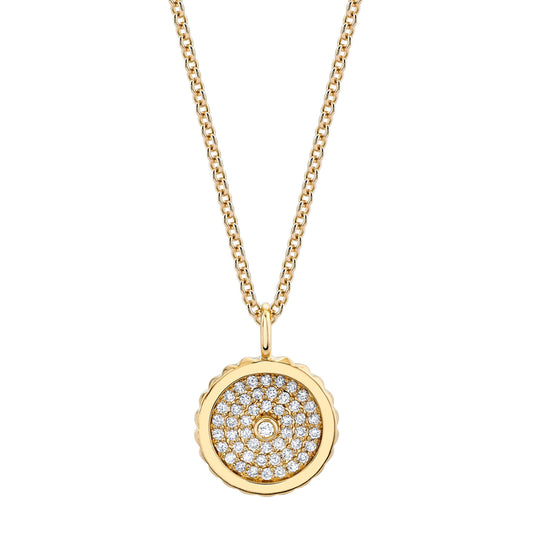 Tetra Pavé Bezel Medallion