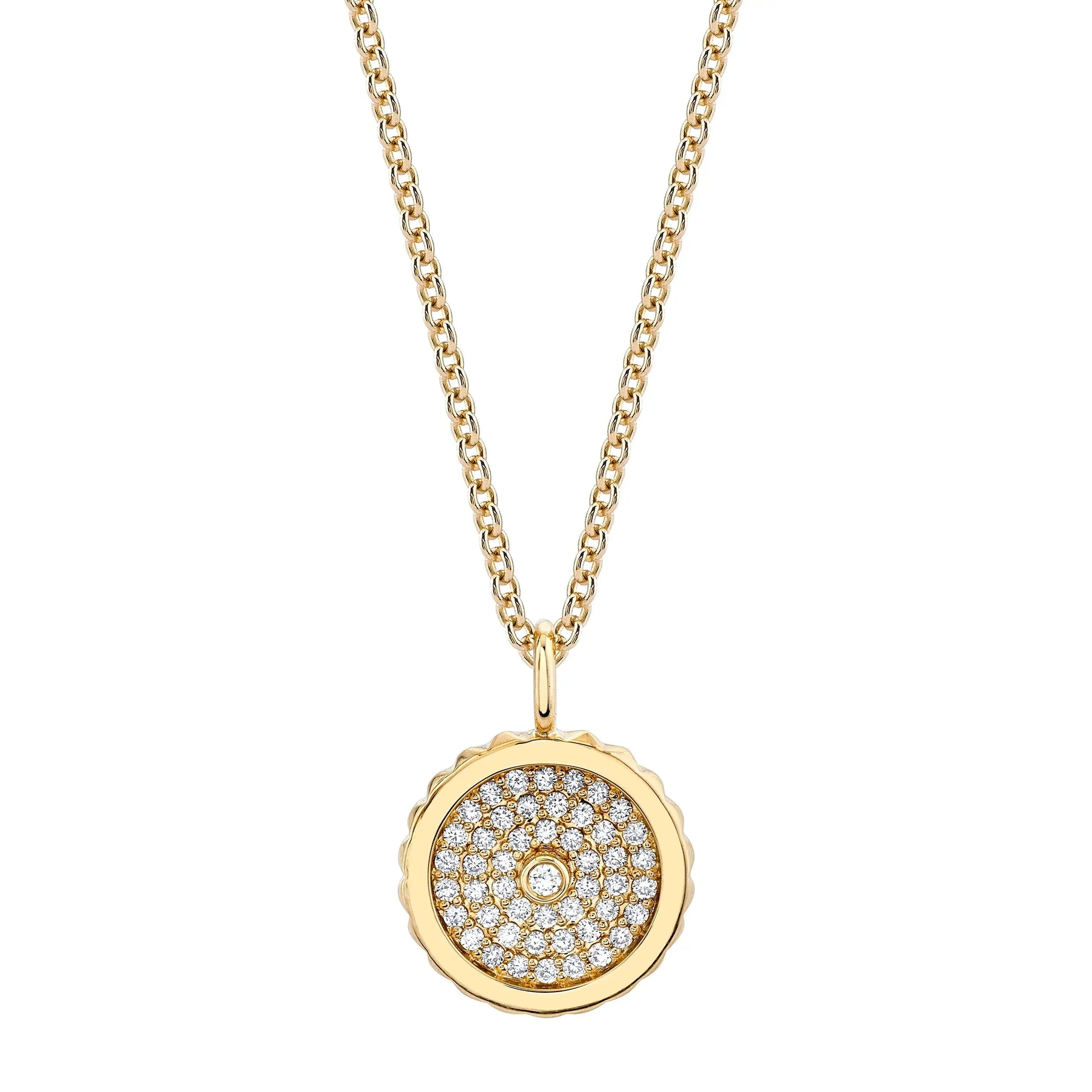 MICHAEL M Tetra Pav√© Bezel Medallion P397