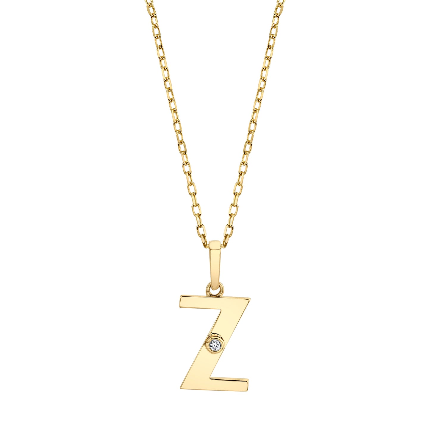 MICHAEL M Deco Initial Pendant 