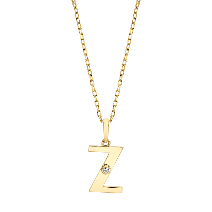 MICHAEL M Deco Initial Pendant 