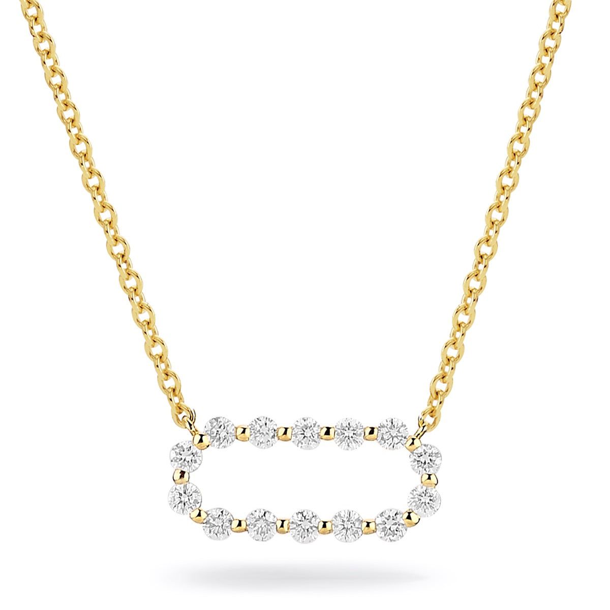 Cloud Pavé Link Necklace