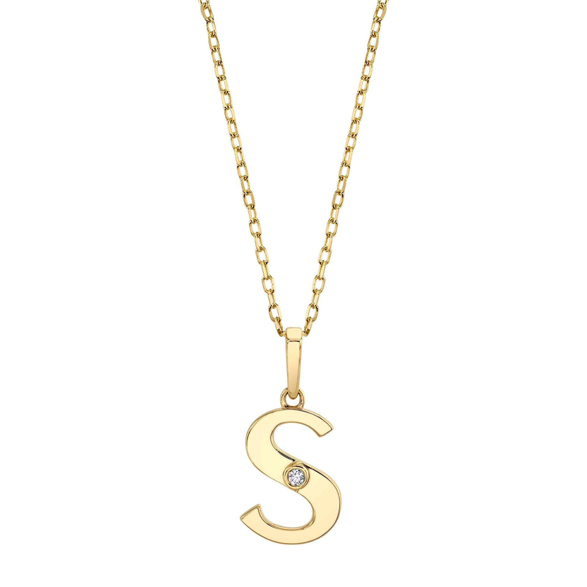 Deco Initial Pendant