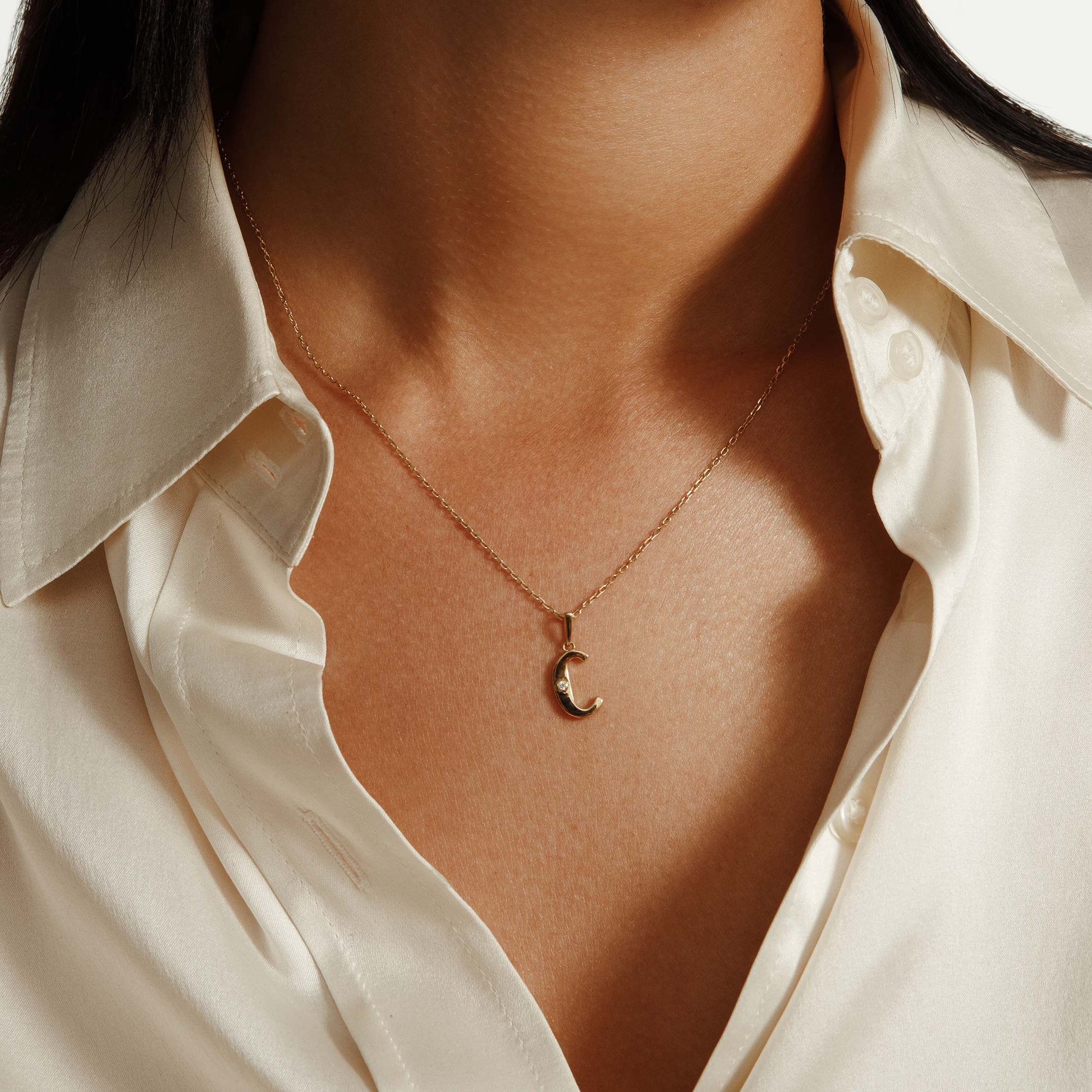 Deco Initial Pendant