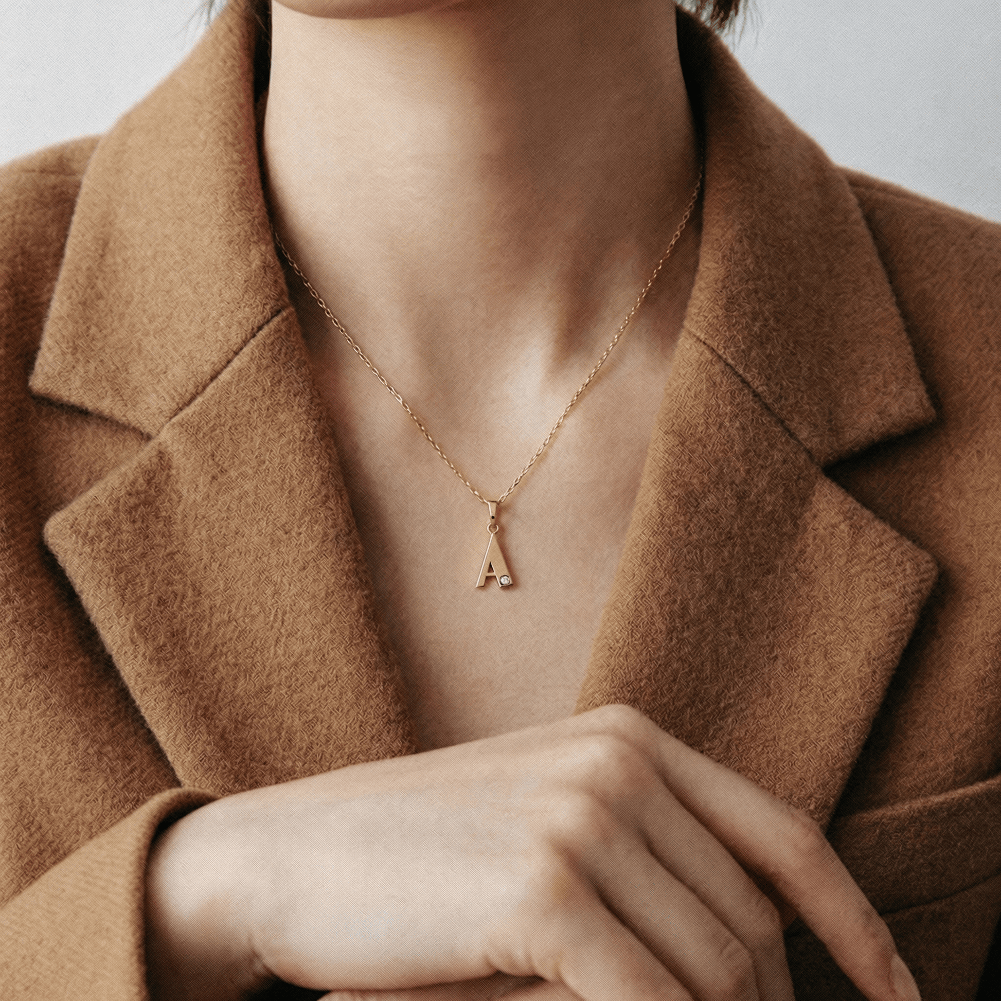 Deco Initial Pendant