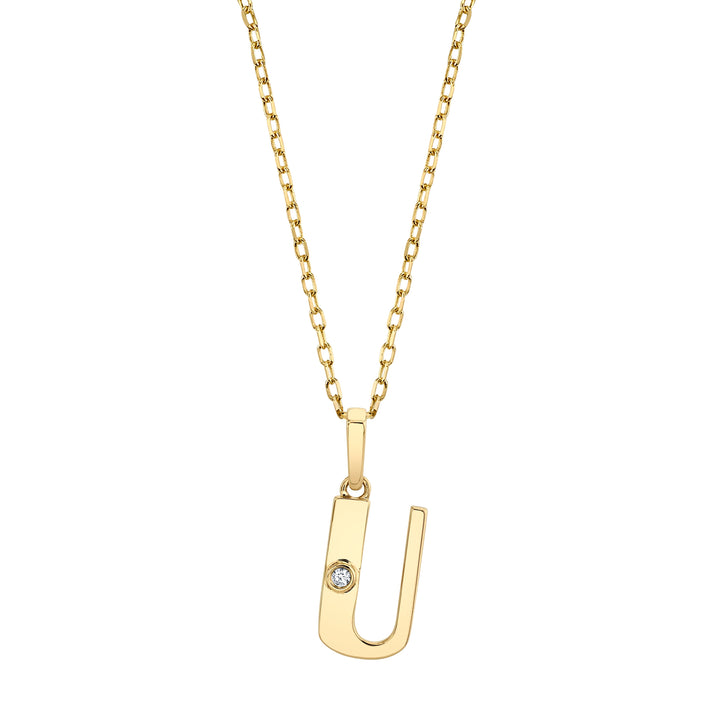 MICHAEL M Deco Initial Pendant 