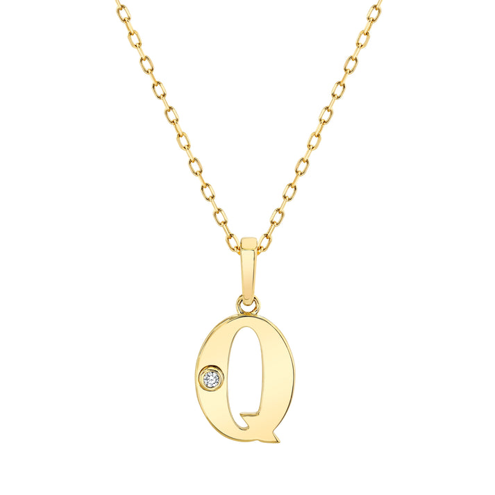 MICHAEL M Deco Initial Pendant 