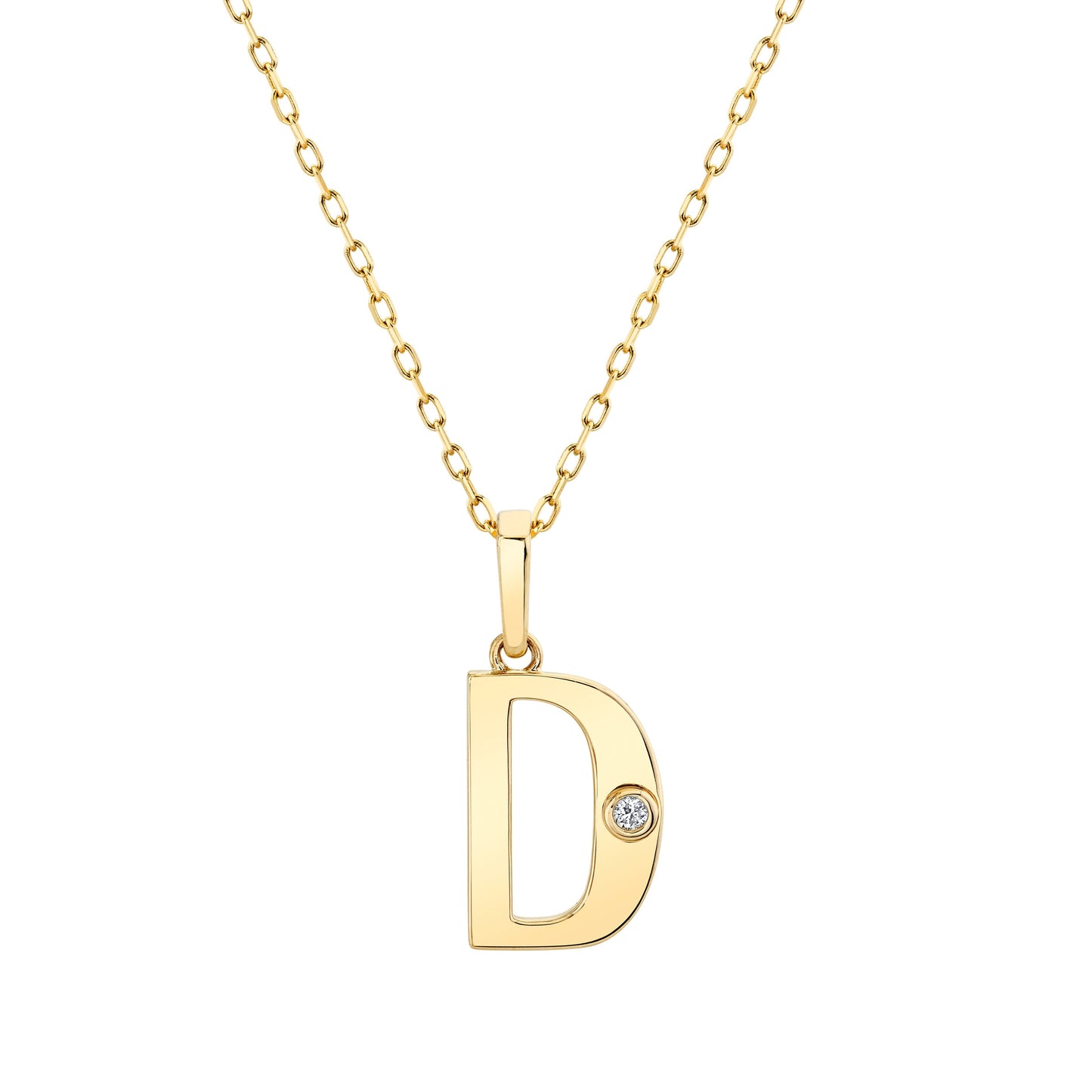 MICHAEL M Deco Initial Pendant 