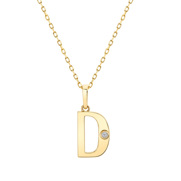 MICHAEL M Deco Initial Pendant 