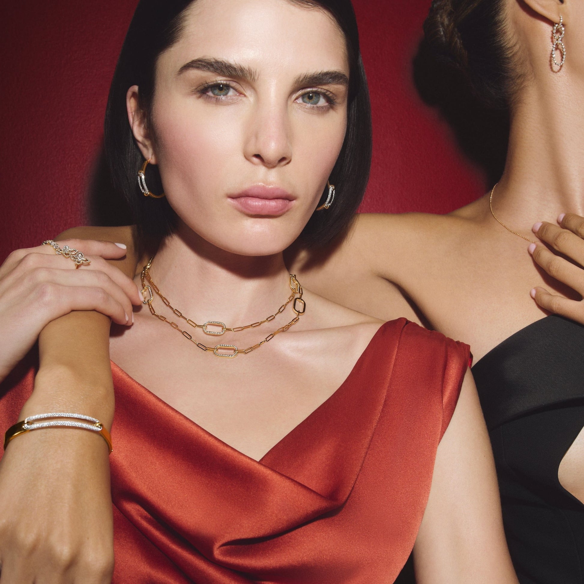 Pavé Link Station Necklace
